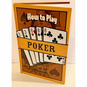 How to Play Poker Book Hardcover Guide Texas Hold’em Omaha Card Game Strategy